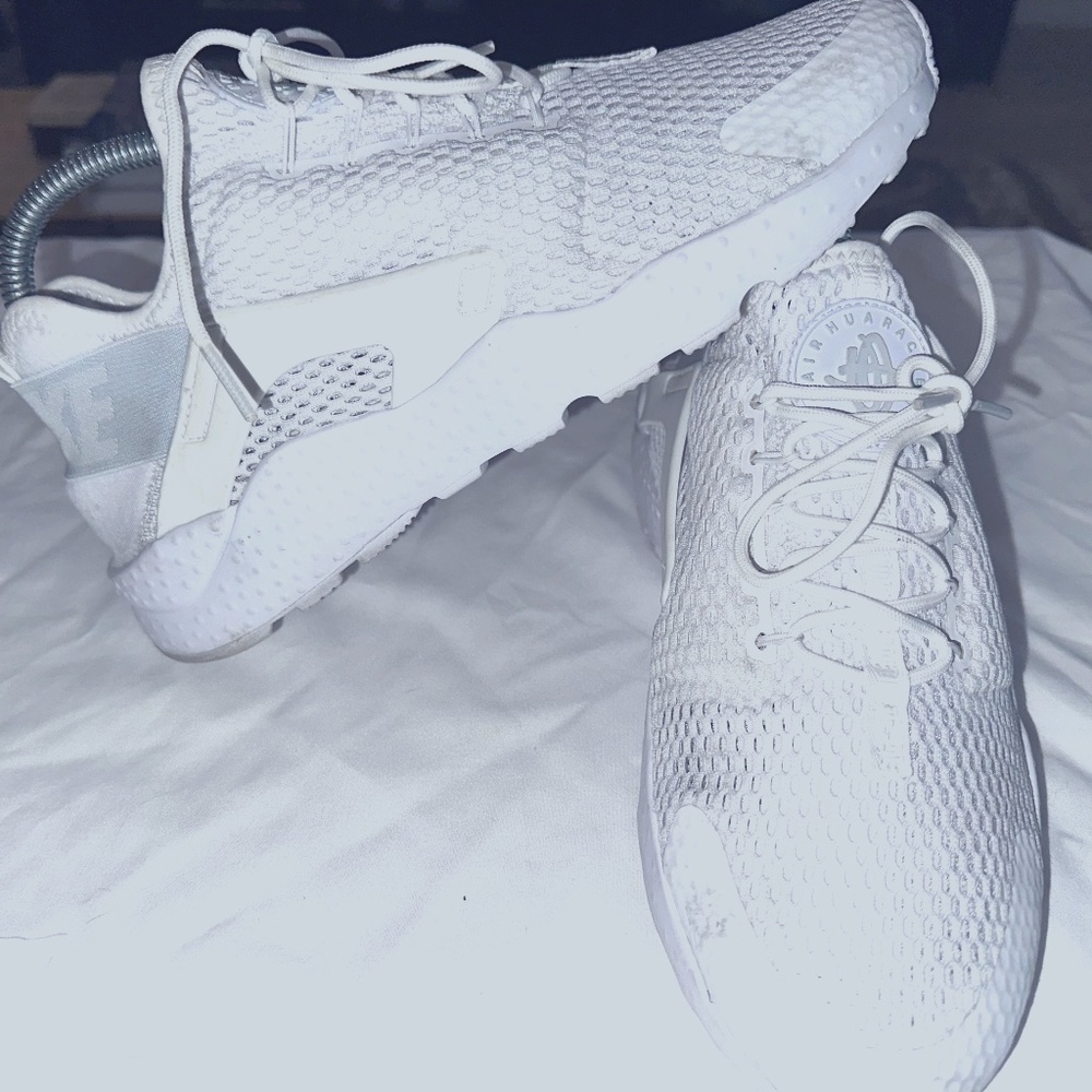 Nike Air Huarache Run Ultra Pure White Platnium (833292-100) Sz 8.5
